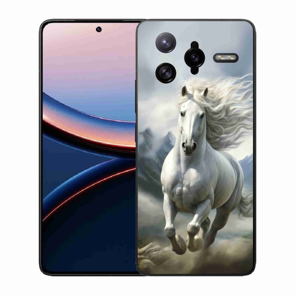 Gelový kryt mmCase na Xiaomi Poco F7 Ultra - běžící bílý kůň 3