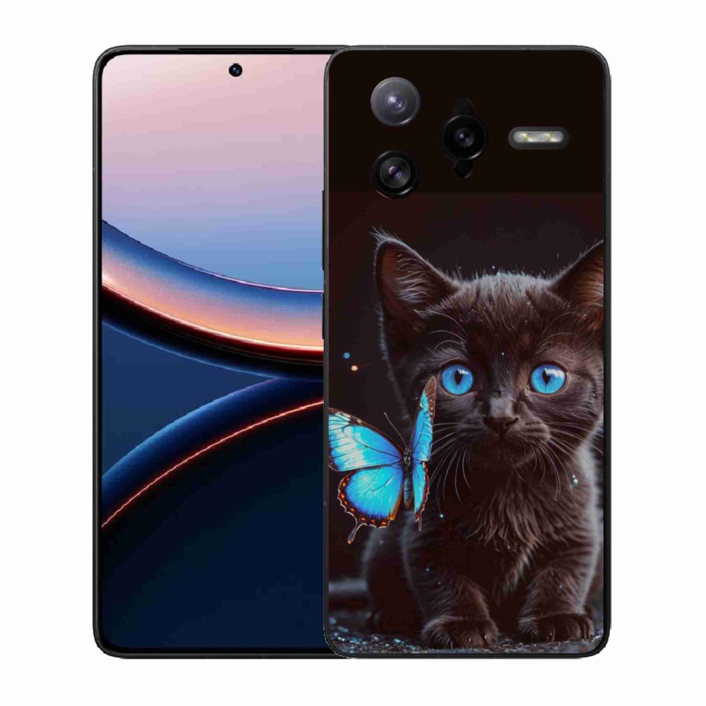 Gelový kryt mmCase na Xiaomi Poco F7 Ultra - černé kotě 3