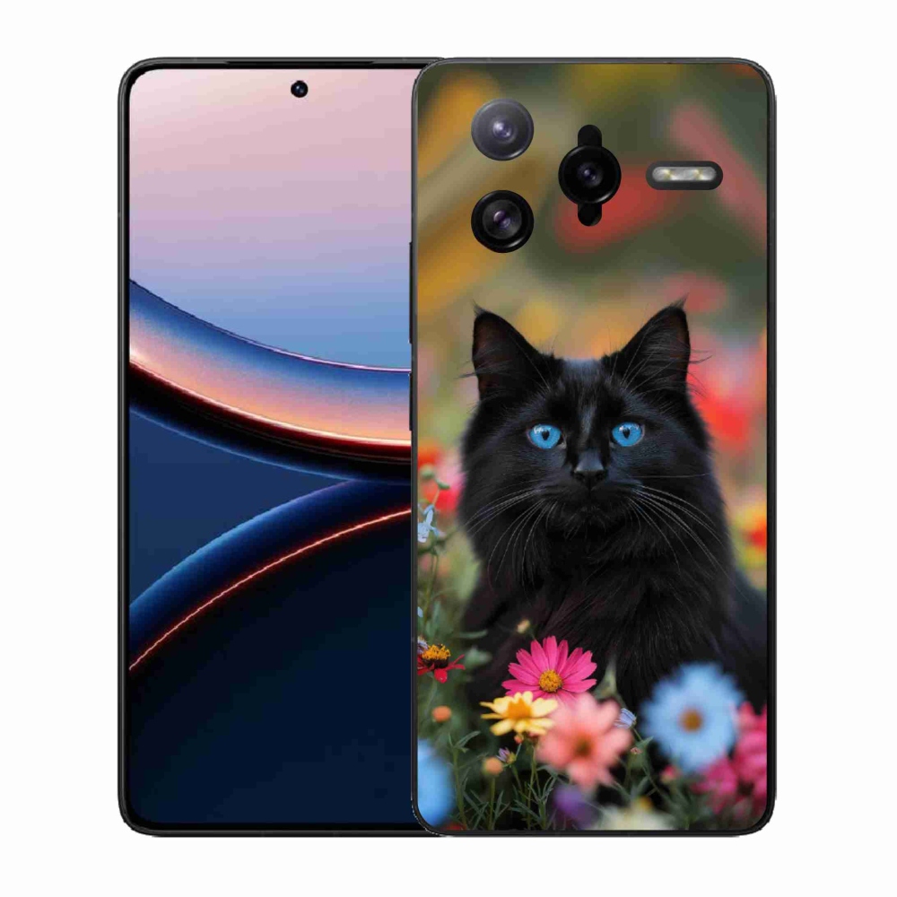 Gelový kryt mmCase na Xiaomi Poco F7 Ultra - černé kotě 4