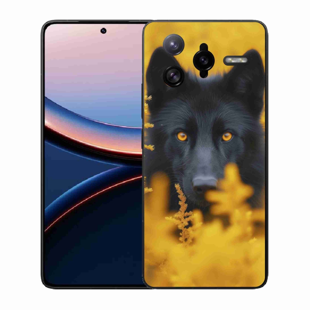 Gelový kryt mmCase na Xiaomi Poco F7 Ultra - černý vlk 2