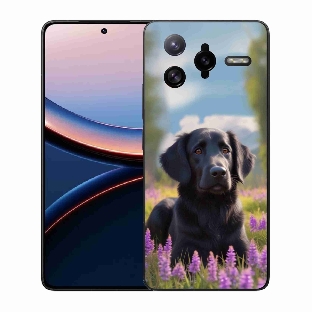 Gelový kryt mmCase na Xiaomi Poco F7 Ultra - elegantní černý retrívr