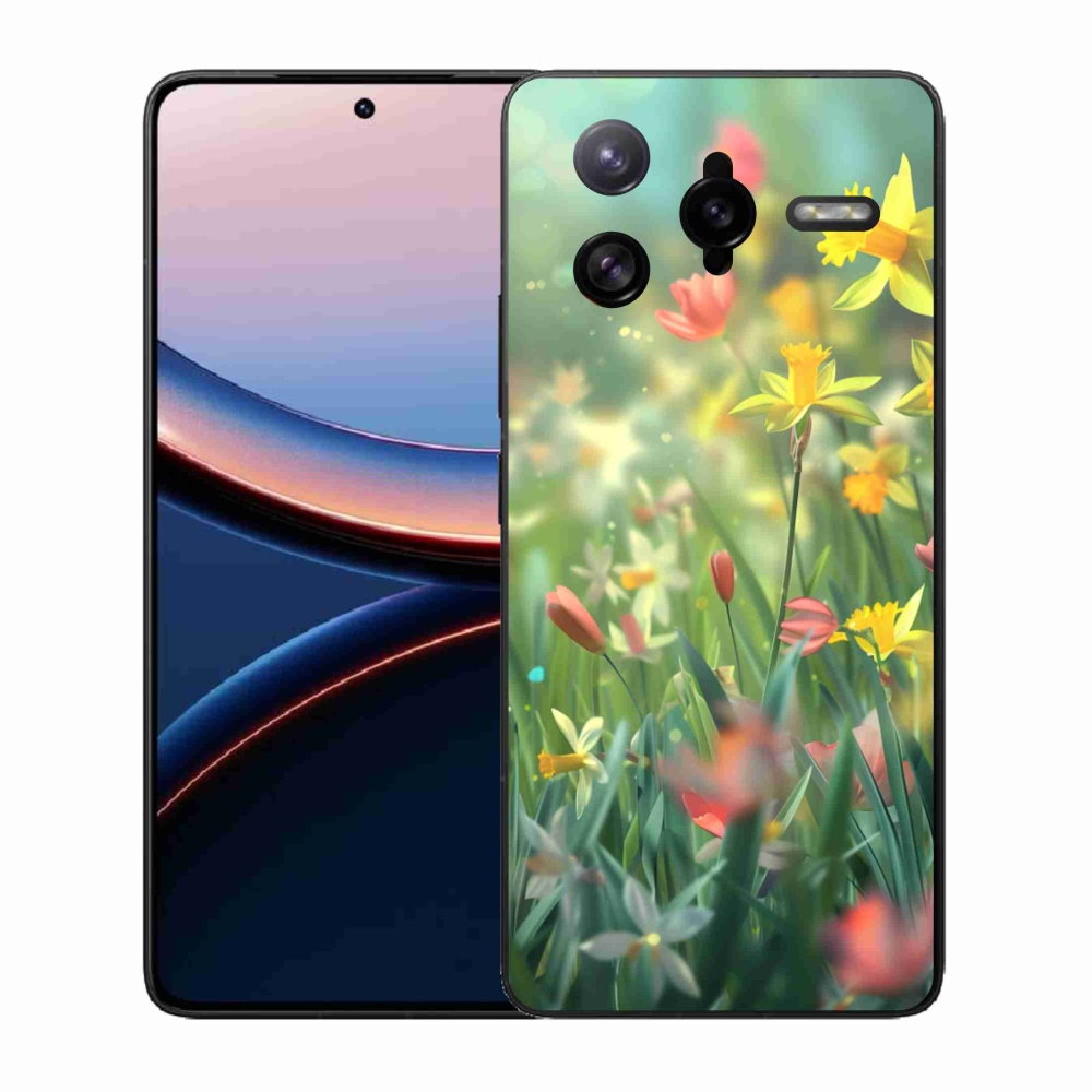 Gelový kryt mmCase na Xiaomi Poco F7 Ultra - jarní květy