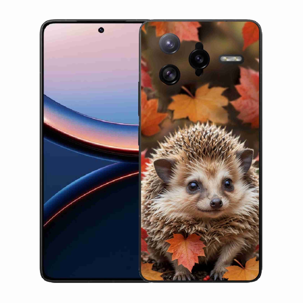 Gelový kryt mmCase na Xiaomi Poco F7 Ultra - ježek v listí