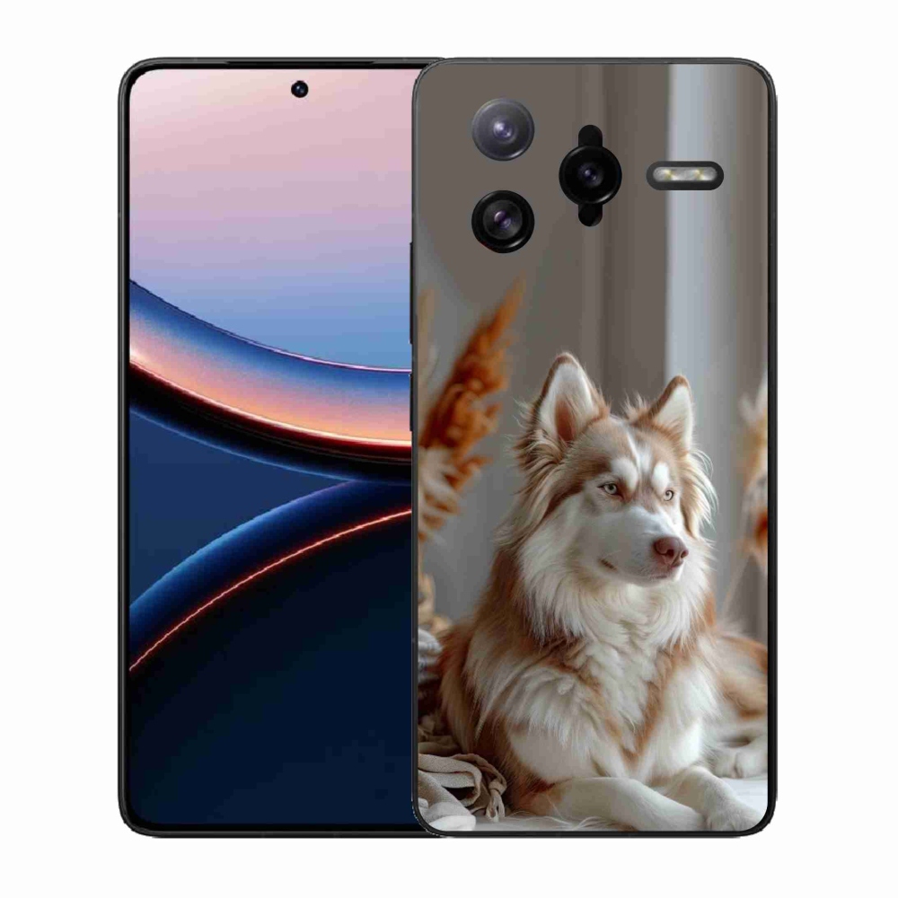Gelový kryt mmCase na Xiaomi Poco F7 Ultra - klidný sibiřský husky
