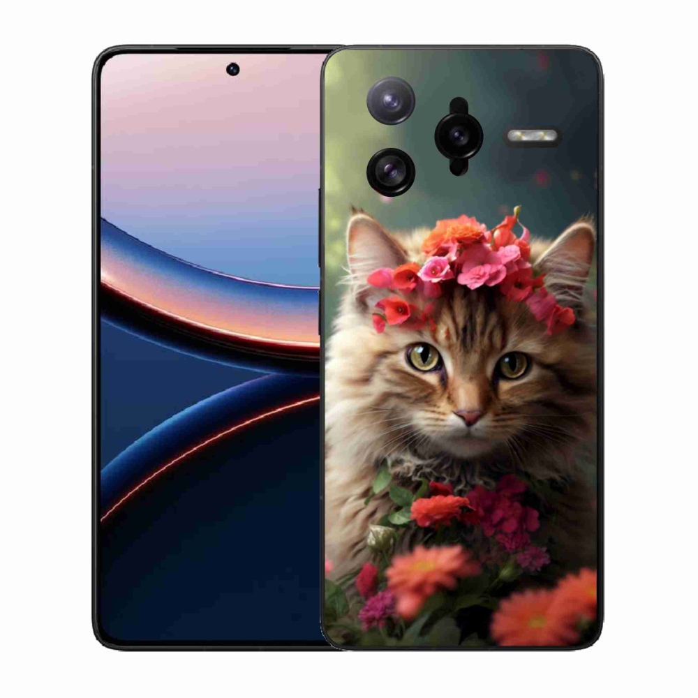 Gelový kryt mmCase na Xiaomi Poco F7 Ultra - kočíčí princezna