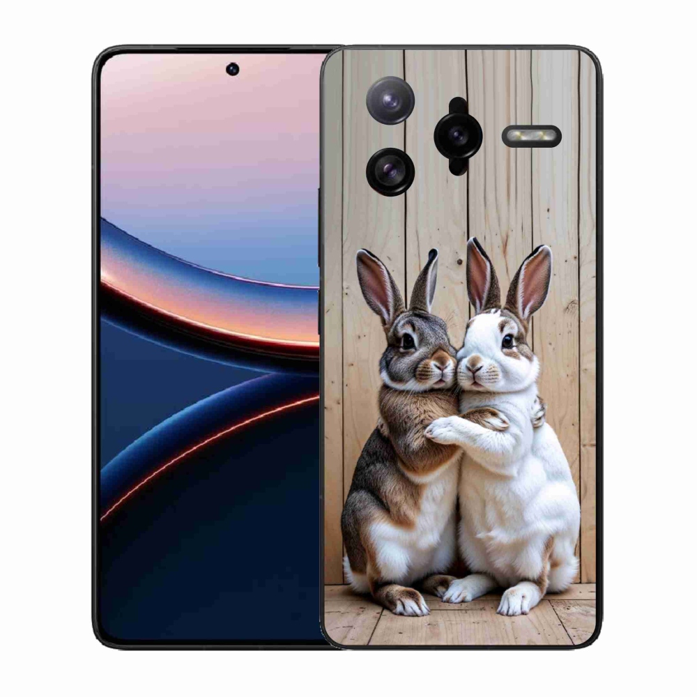 Gelový kryt mmCase na Xiaomi Poco F7 Ultra - králičí pár