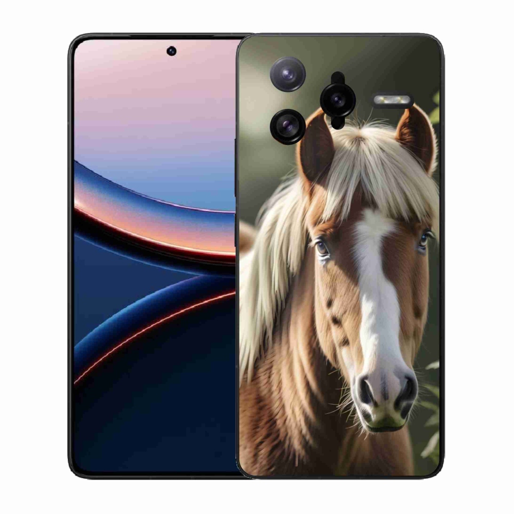 Gelový kryt mmCase na Xiaomi Poco F7 Ultra - kůň se světlou hřívou