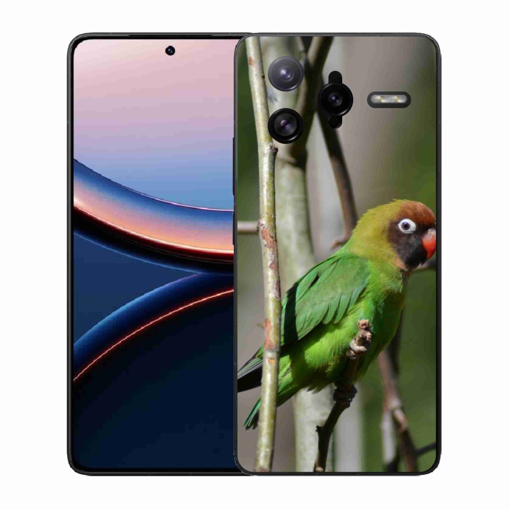 Gelový kryt mmCase na Xiaomi Poco F7 Ultra - papoušek agapornis