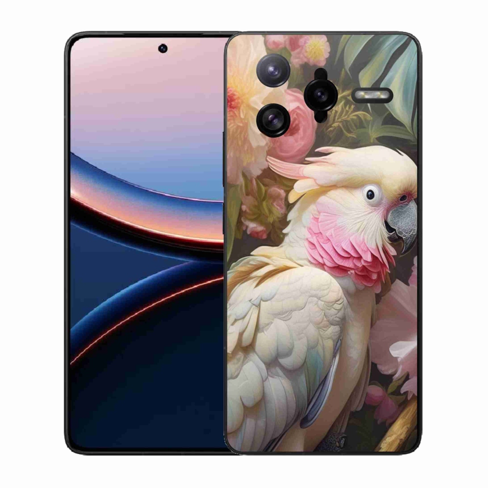 Gelový kryt mmCase na Xiaomi Poco F7 Ultra - papoušek kakadu růžový 2