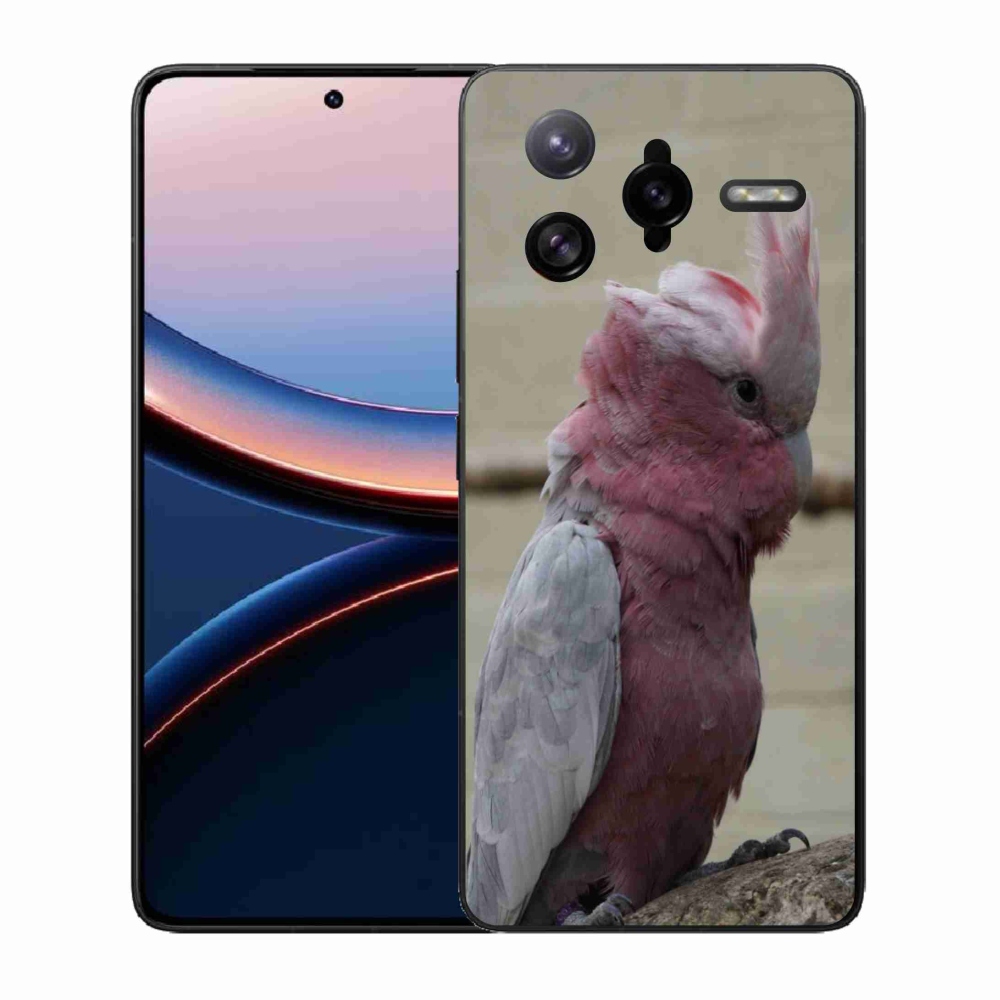 Gelový kryt mmCase na Xiaomi Poco F7 Ultra - papoušek kakadu růžový