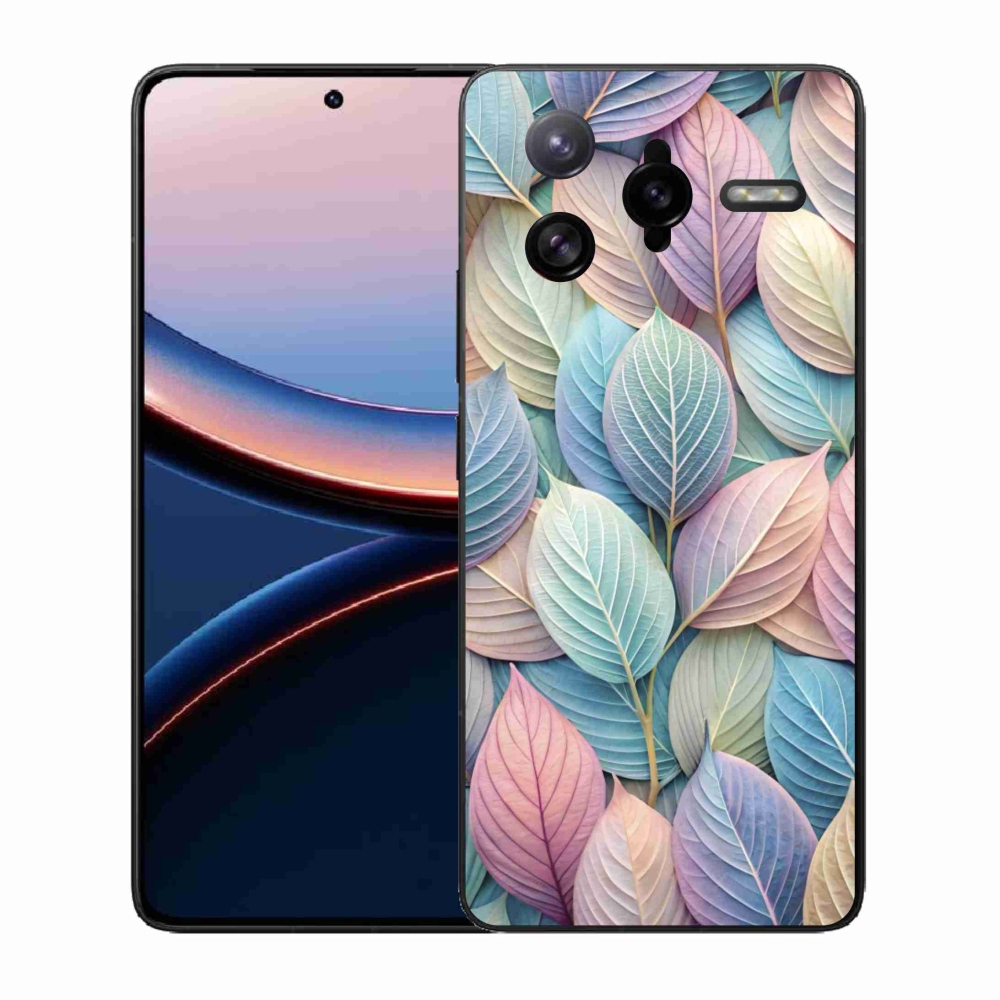 Gelový kryt mmCase na Xiaomi Poco F7 Ultra - pastelové listy