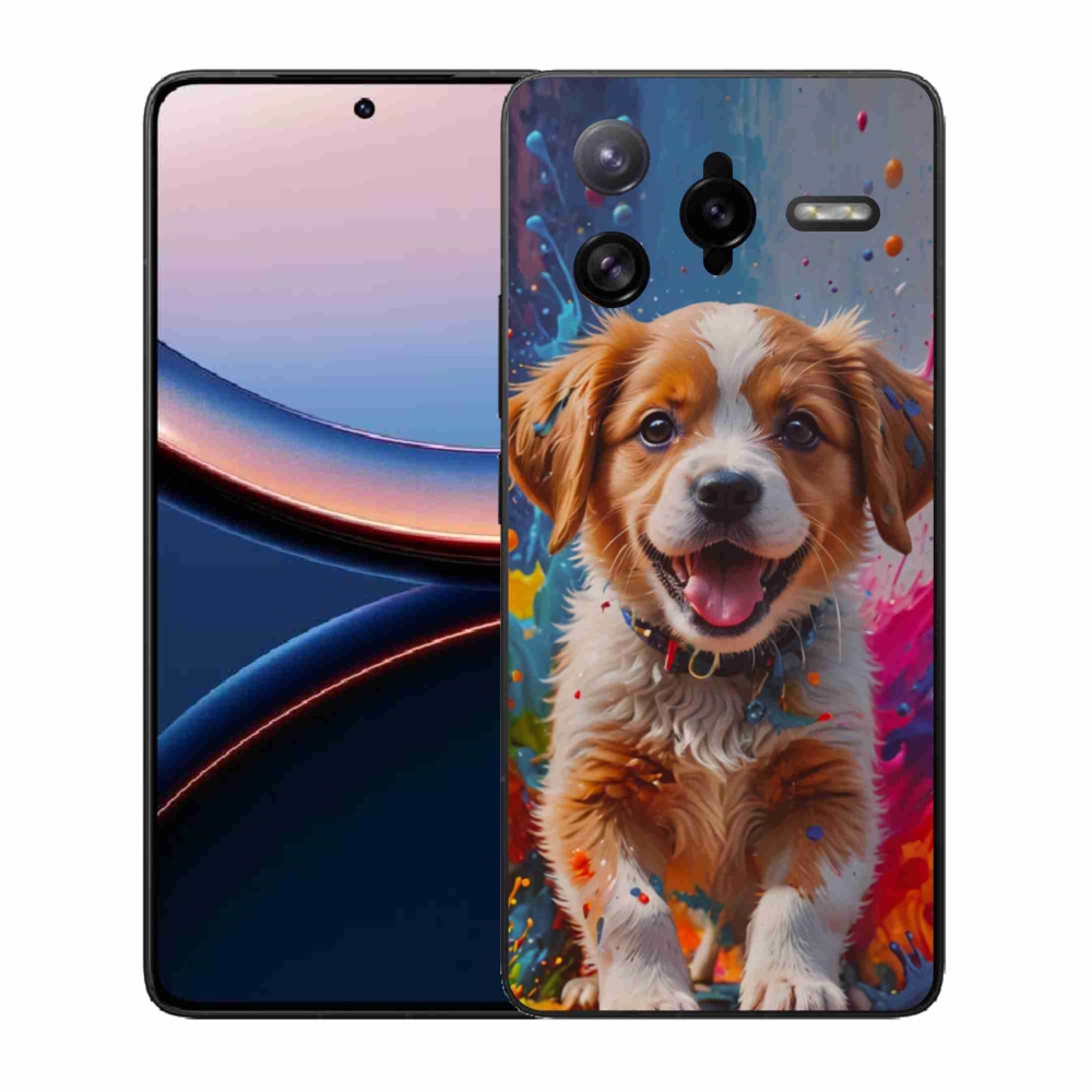 Gelový kryt mmCase na Xiaomi Poco F7 Ultra - roztomilé štěně 3