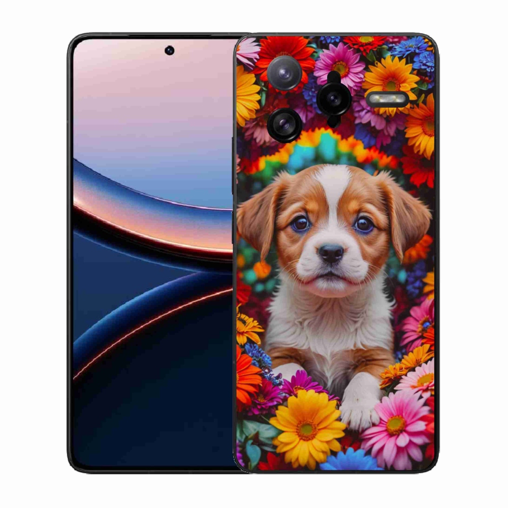 Gelový kryt mmCase na Xiaomi Poco F7 Ultra - roztomilé štěně