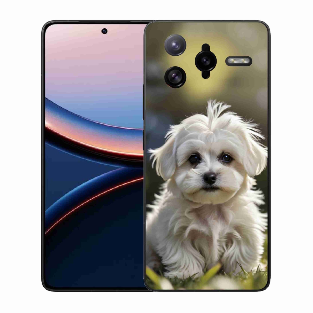 Gelový kryt mmCase na Xiaomi Poco F7 Ultra - roztomilý maltézský psík