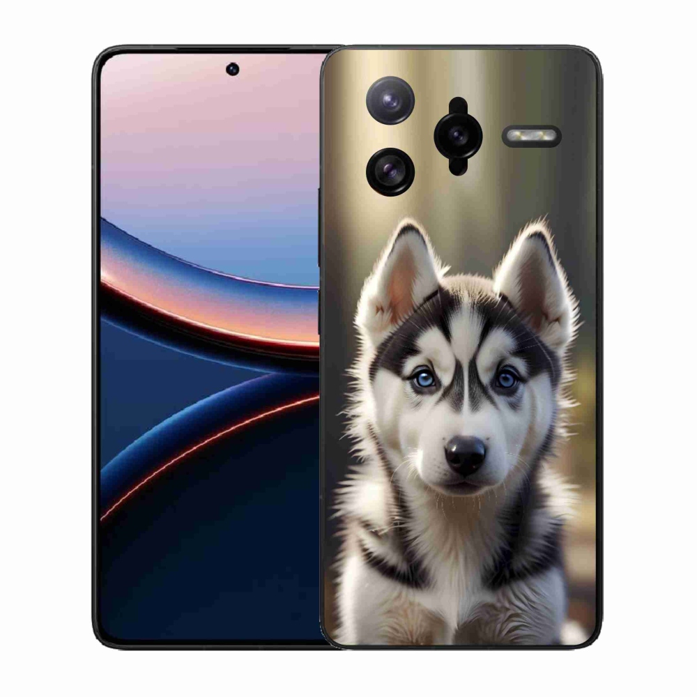 Gelový kryt mmCase na Xiaomi Poco F7 Ultra - roztomilý sibiřský husky