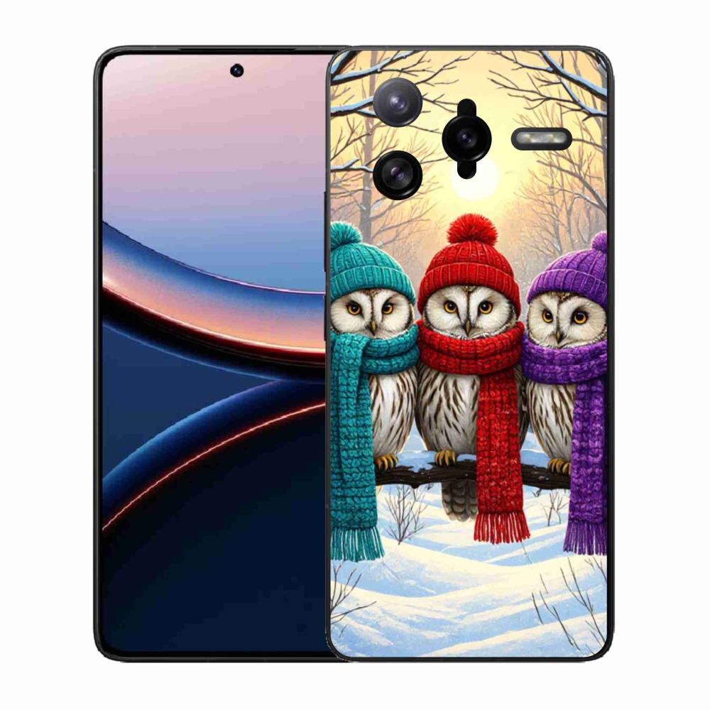 Gelový kryt mmCase na Xiaomi Poco F7 Ultra - soví přátelé