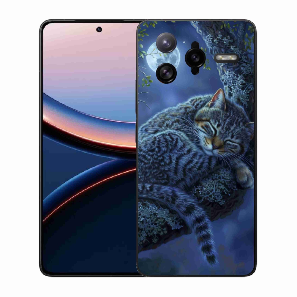 Gelový kryt mmCase na Xiaomi Poco F7 Ultra - spící kočka