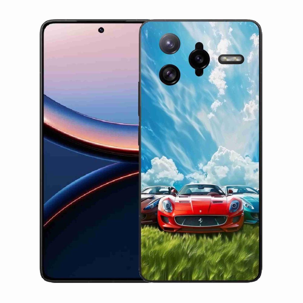 Gelový kryt mmCase na Xiaomi Poco F7 Ultra - sportovní vozy