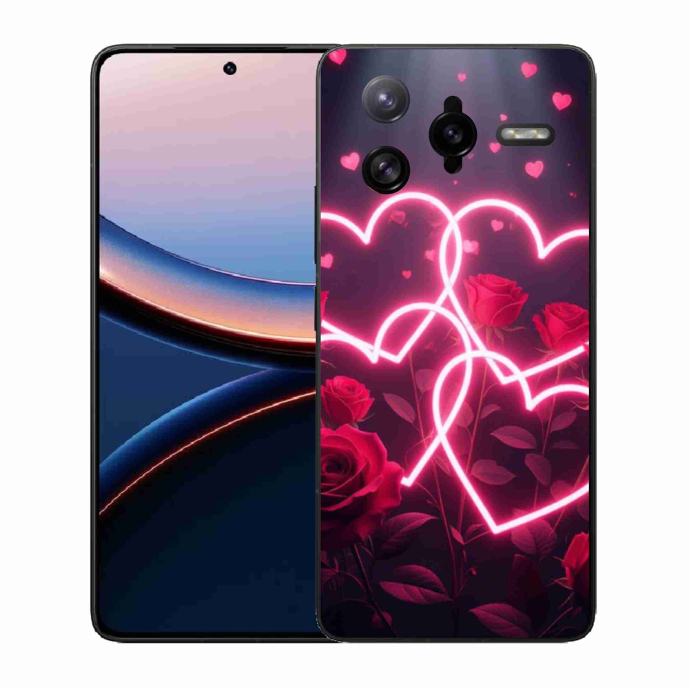 Gelový kryt mmCase na Xiaomi Poco F7 Ultra - srdce lásky