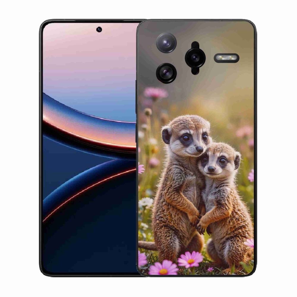 Gelový kryt mmCase na Xiaomi Poco F7 Ultra - surikatí duo