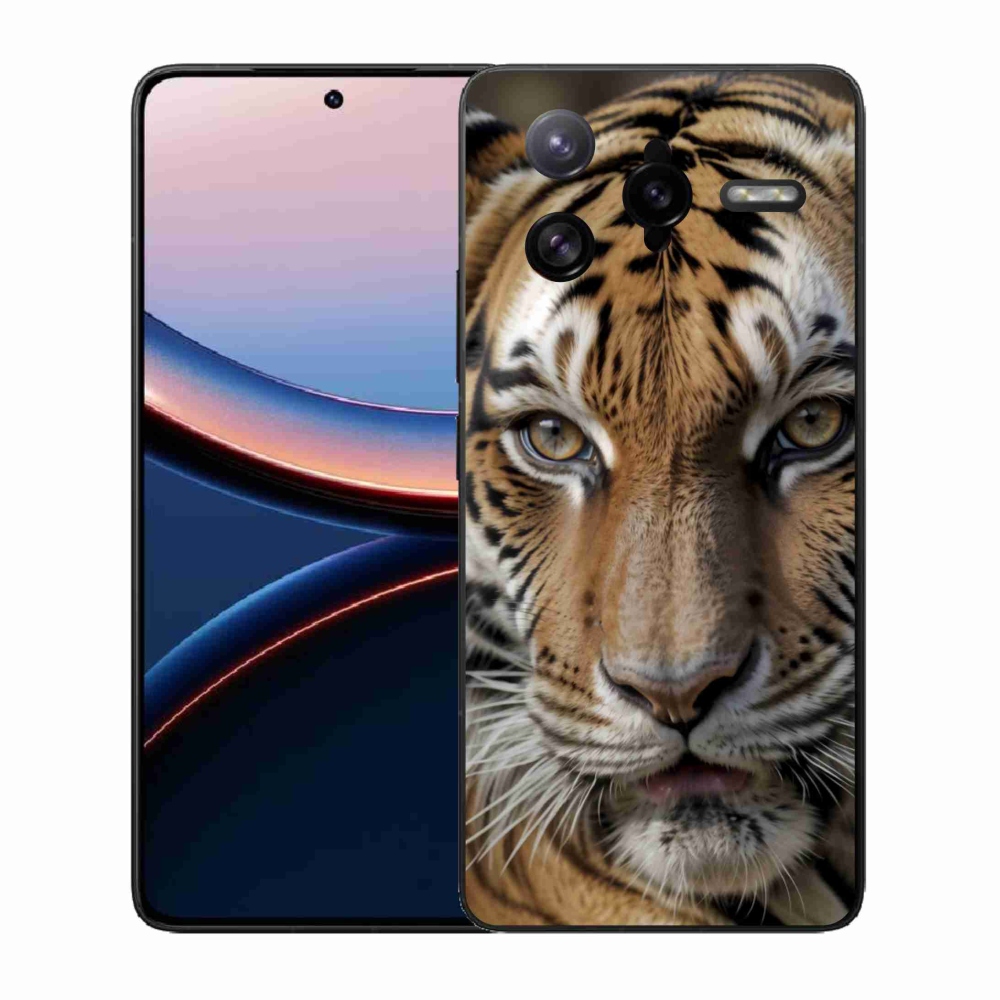 Gelový kryt mmCase na Xiaomi Poco F7 Ultra - tygří pohled