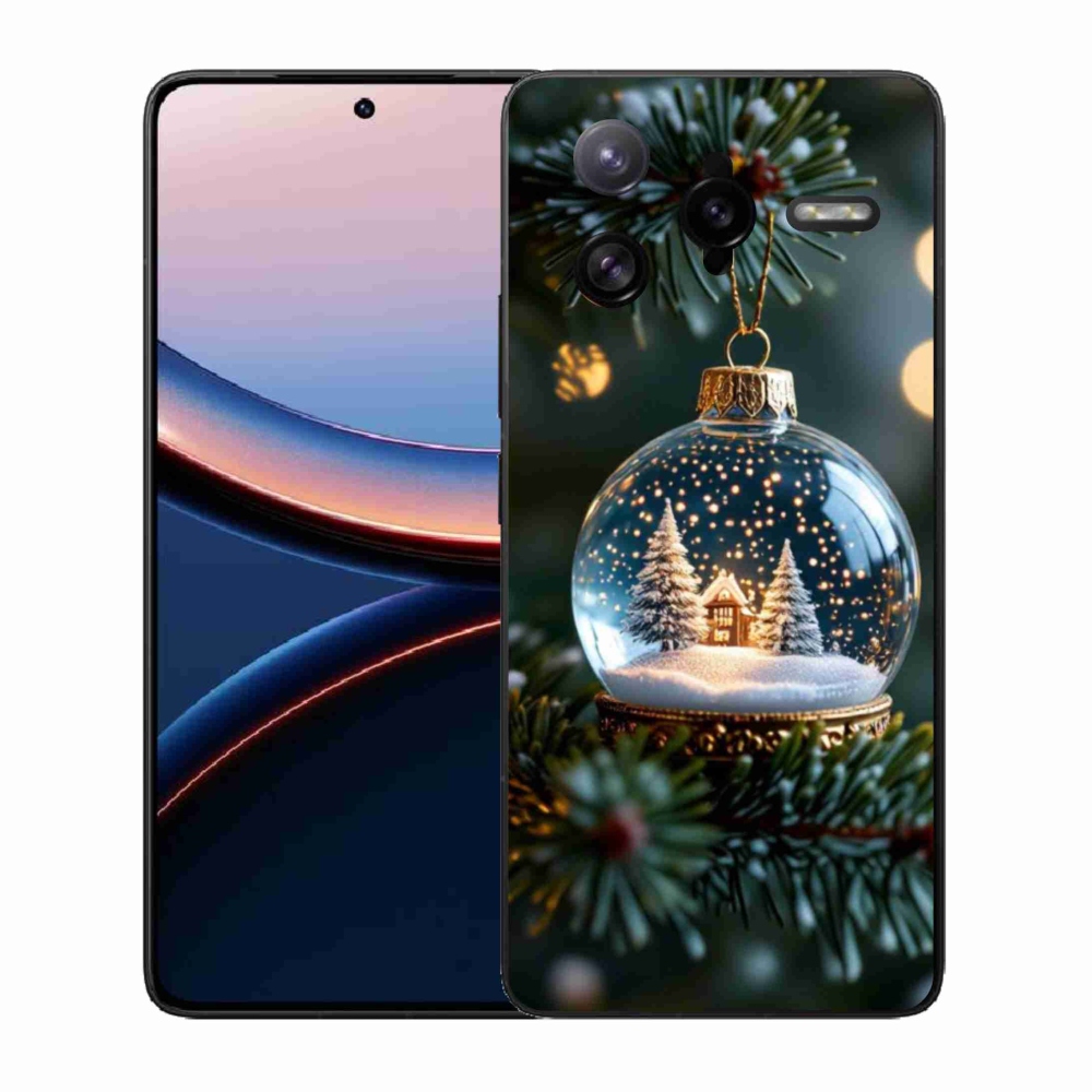 Gelový kryt mmCase na Xiaomi Poco F7 Ultra - vánoční koule 2