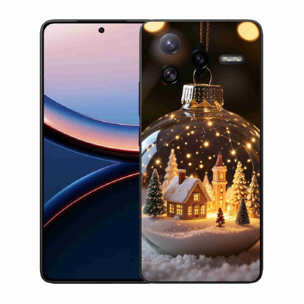 Gelový kryt mmCase na Xiaomi Poco F7 Ultra - vánoční koule 3