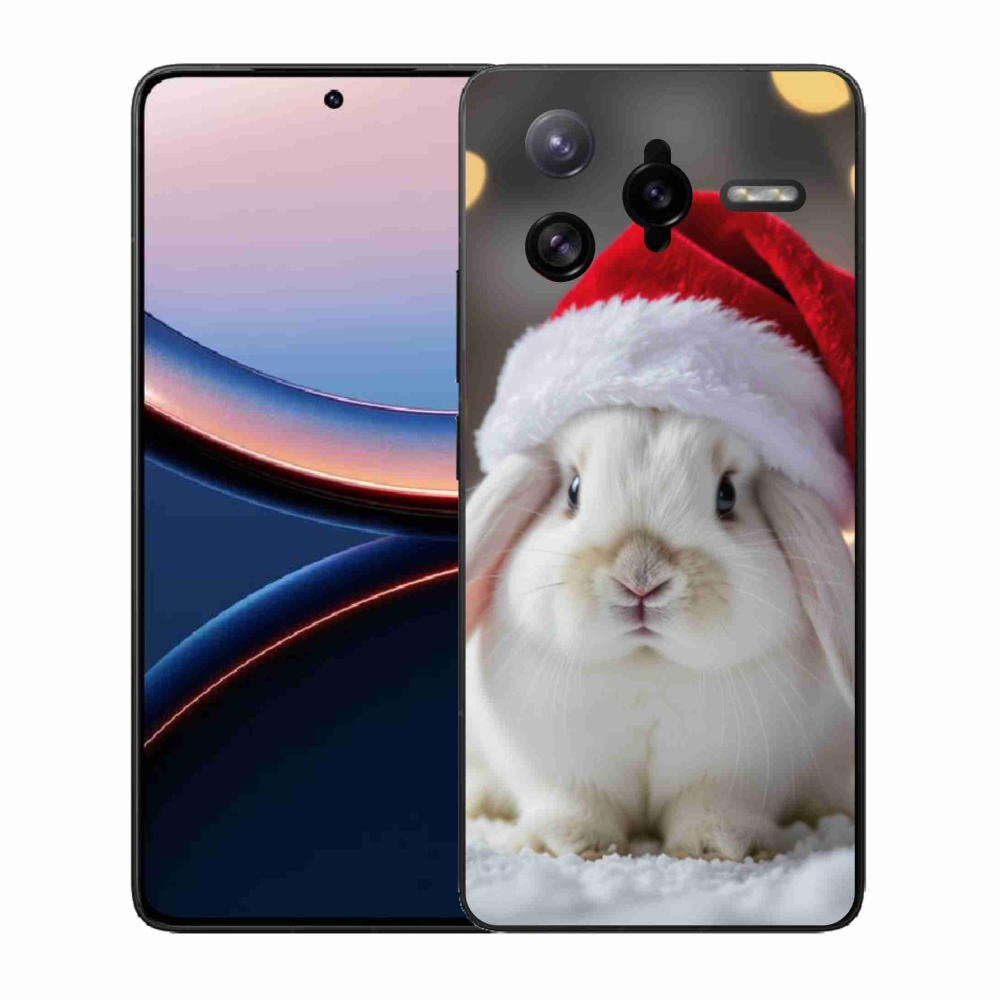 Gelový kryt mmCase na Xiaomi Poco F7 Ultra - vánoční králík