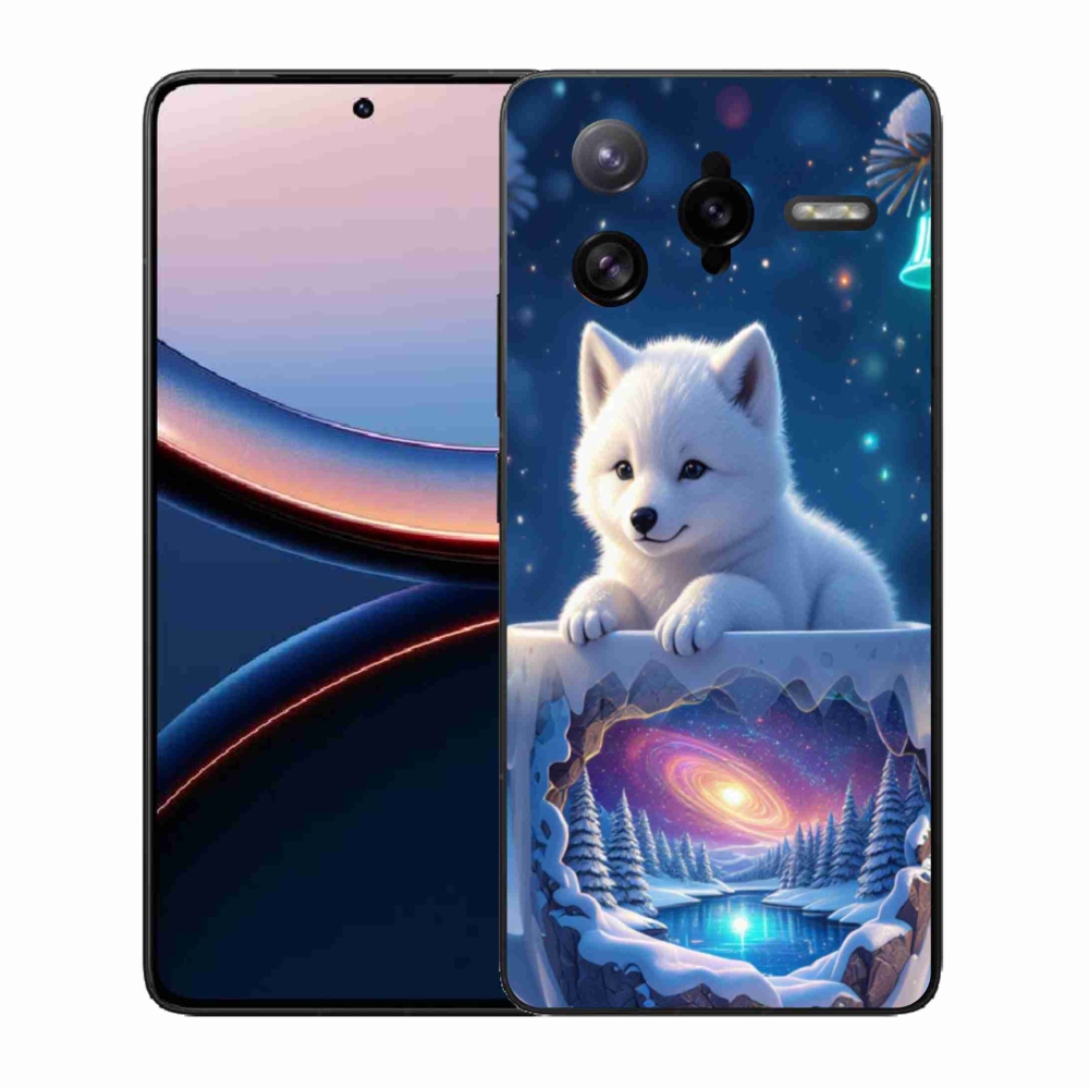 Gelový kryt mmCase na Xiaomi Poco F7 Ultra - vánoční štěně