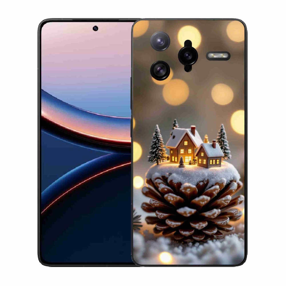 Gelový kryt mmCase na Xiaomi Poco F7 Ultra - zimní vesnička