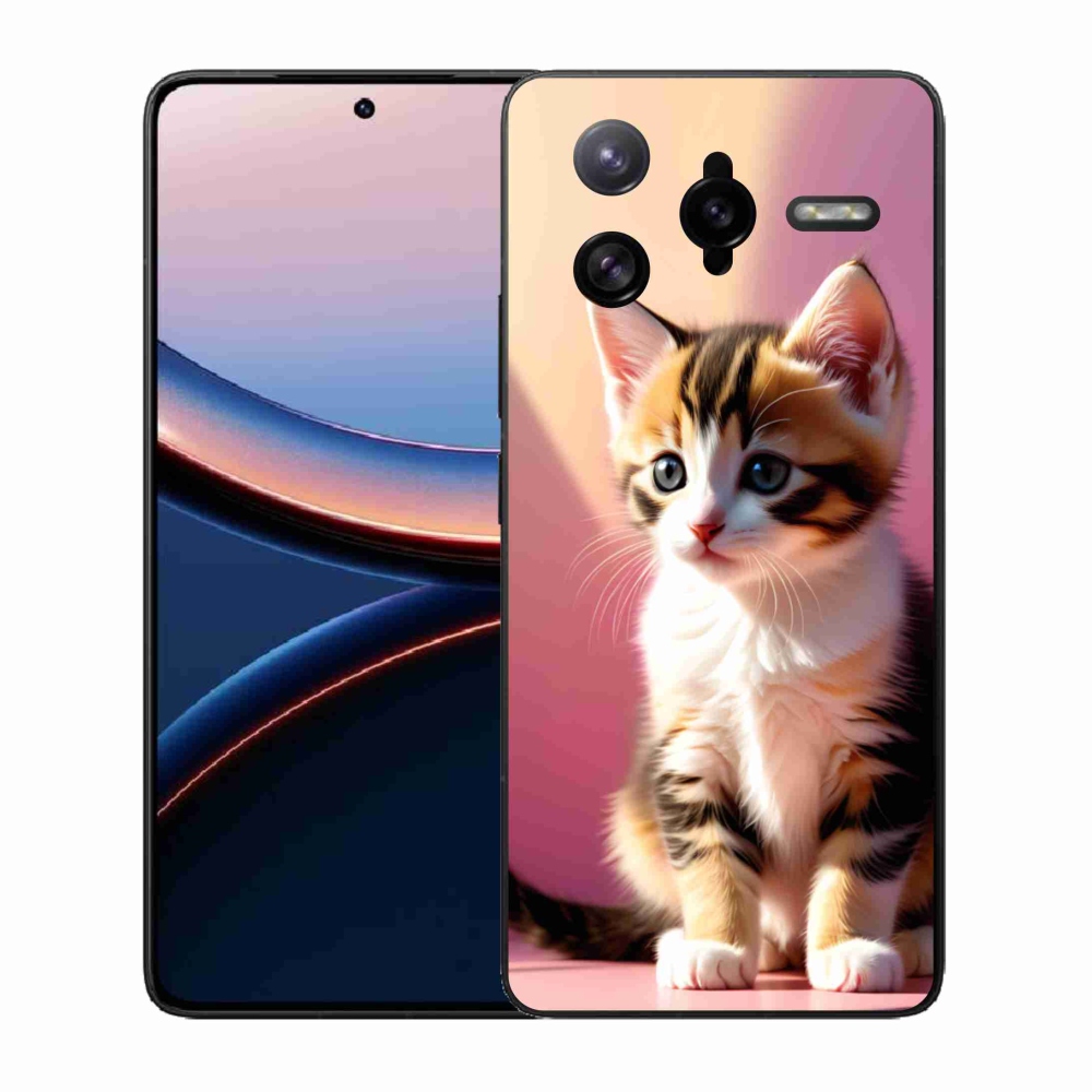 Gelový kryt mmCase na Xiaomi Poco F7 Ultra - zvědavé kotě 2