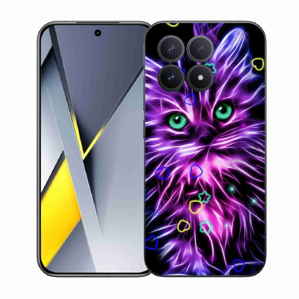 Gelový kryt mmCase na Xiaomi Poco F8 Pro - abstraktní kočka
