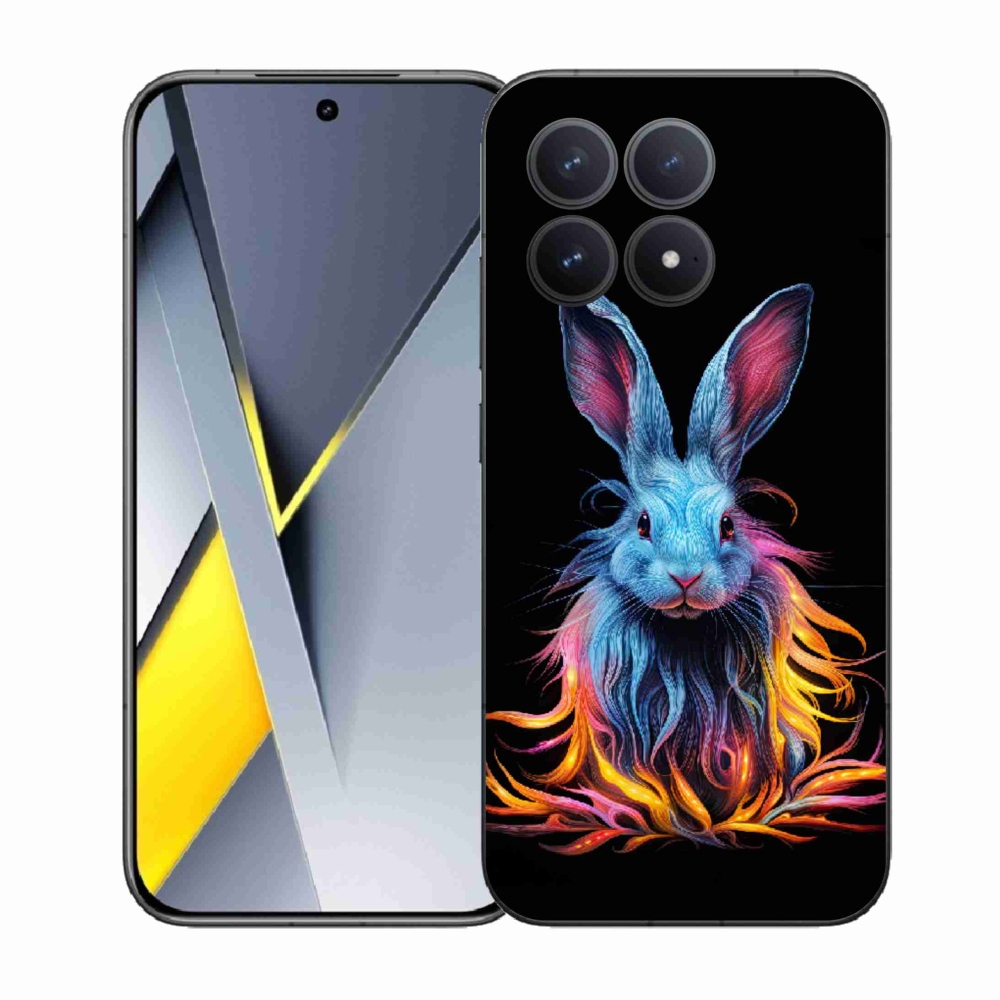 Gelový kryt mmCase na Xiaomi Poco F8 Pro - abstraktní zajíc