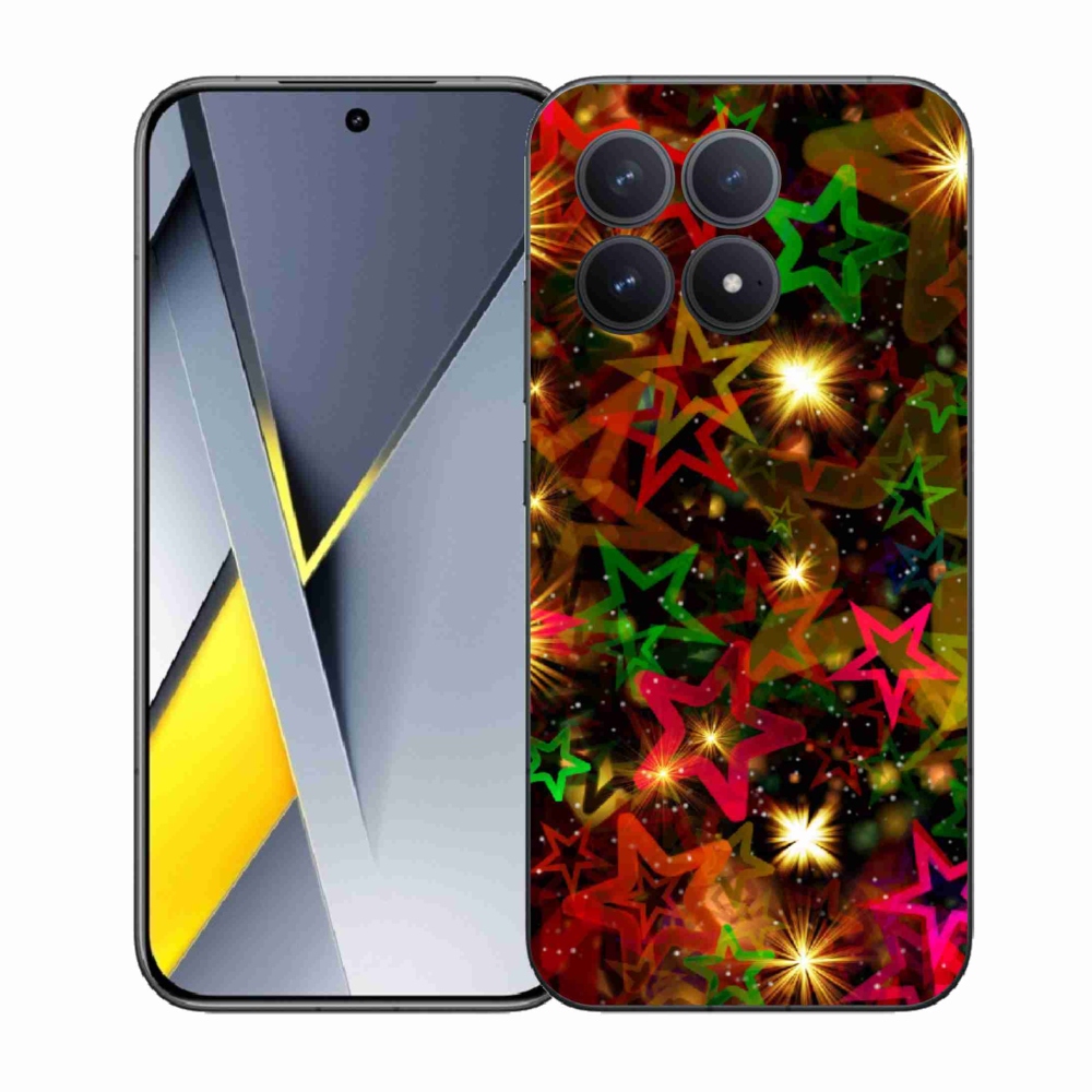 Gelový kryt mmCase na Xiaomi Poco F8 Pro - barevné hvězdičky