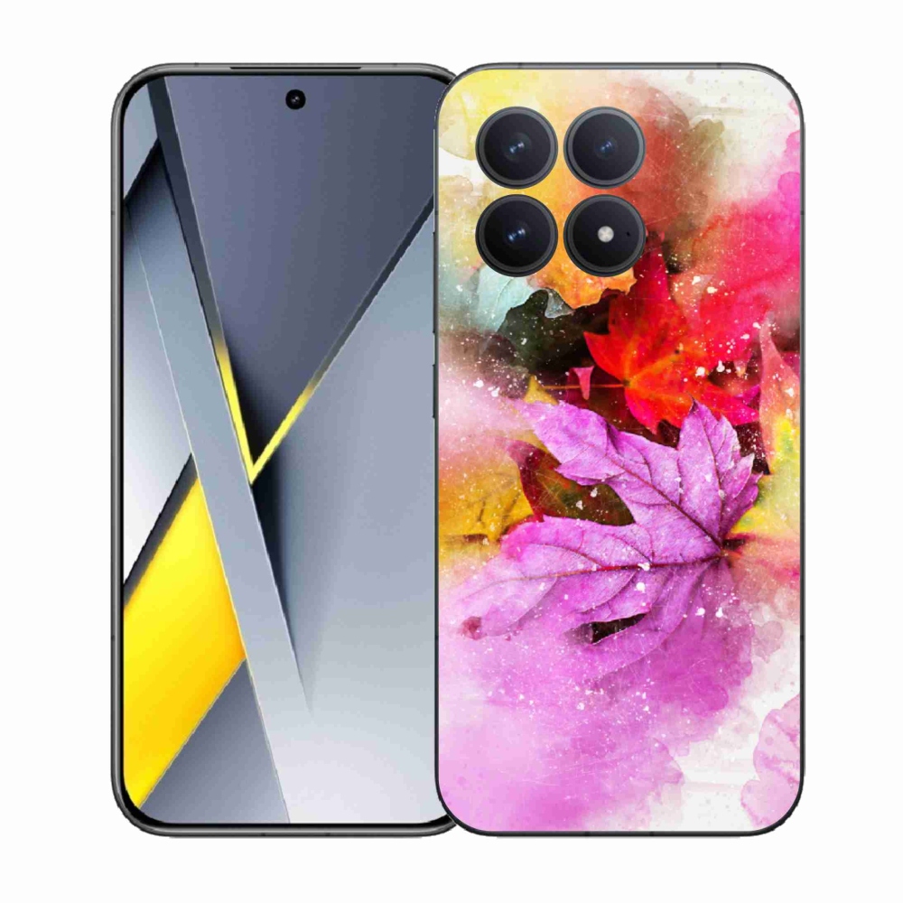 Gelový kryt mmCase na Xiaomi Poco F8 Pro - barevné listy