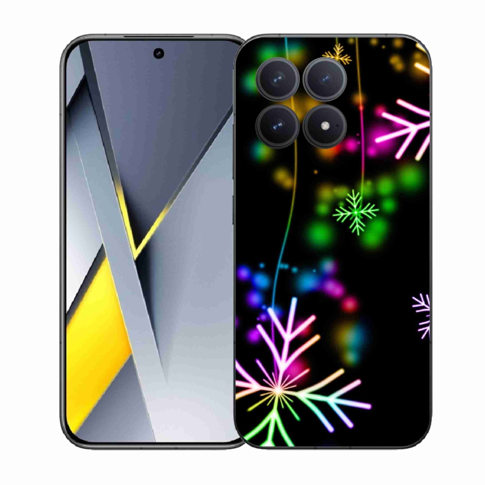 Gelový kryt mmCase na Xiaomi Poco F8 Pro - barevné vločky