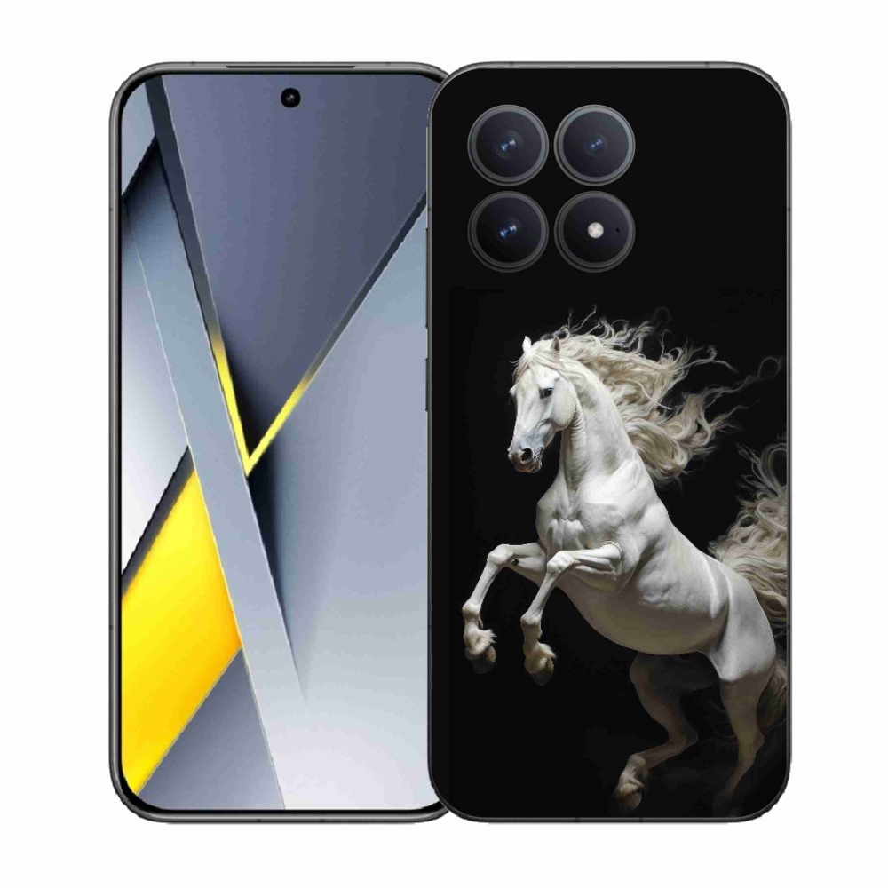 Gelový kryt mmCase na Xiaomi Poco F8 Pro - bílý kůň 4