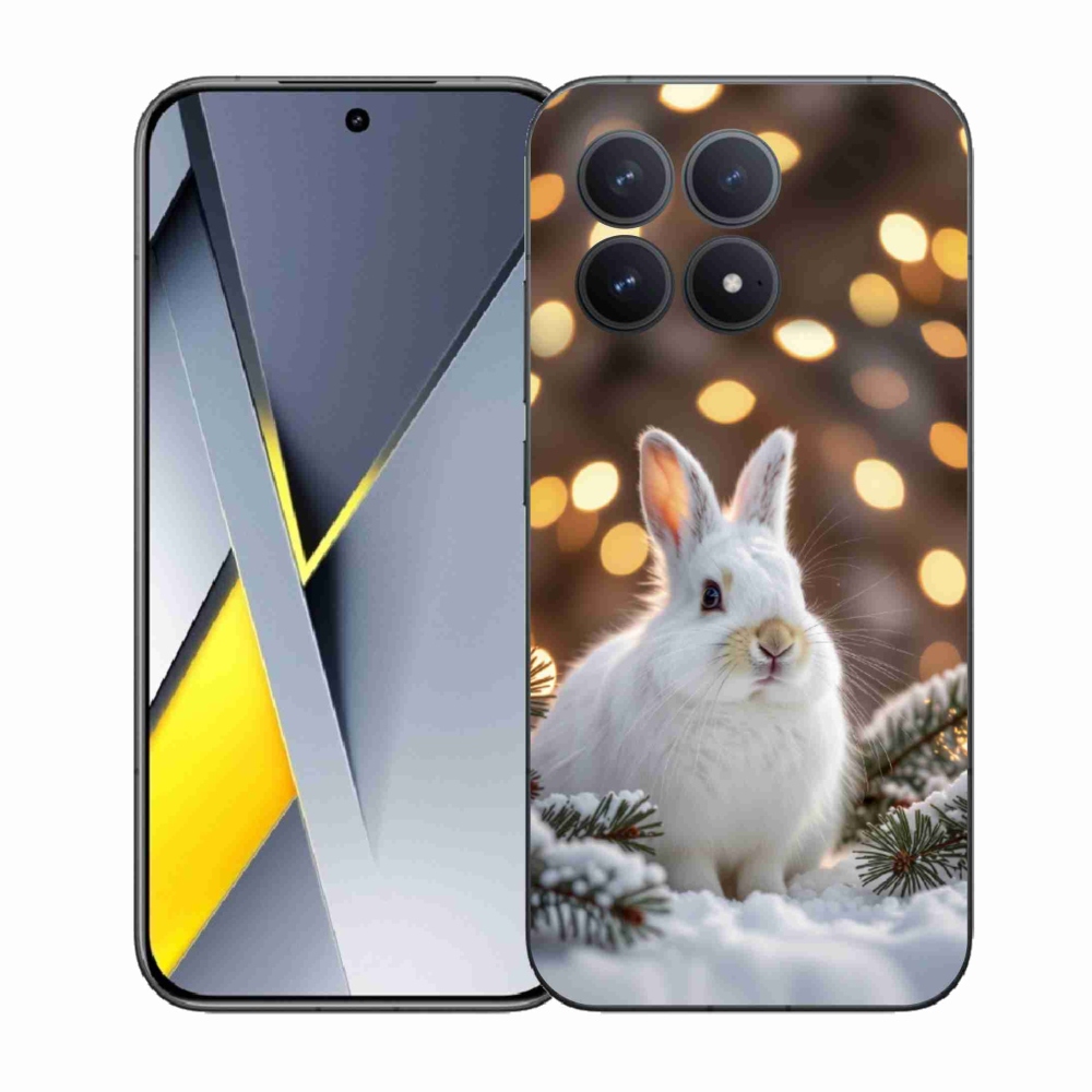 Gelový kryt mmCase na Xiaomi Poco F8 Pro - bílý zajíc