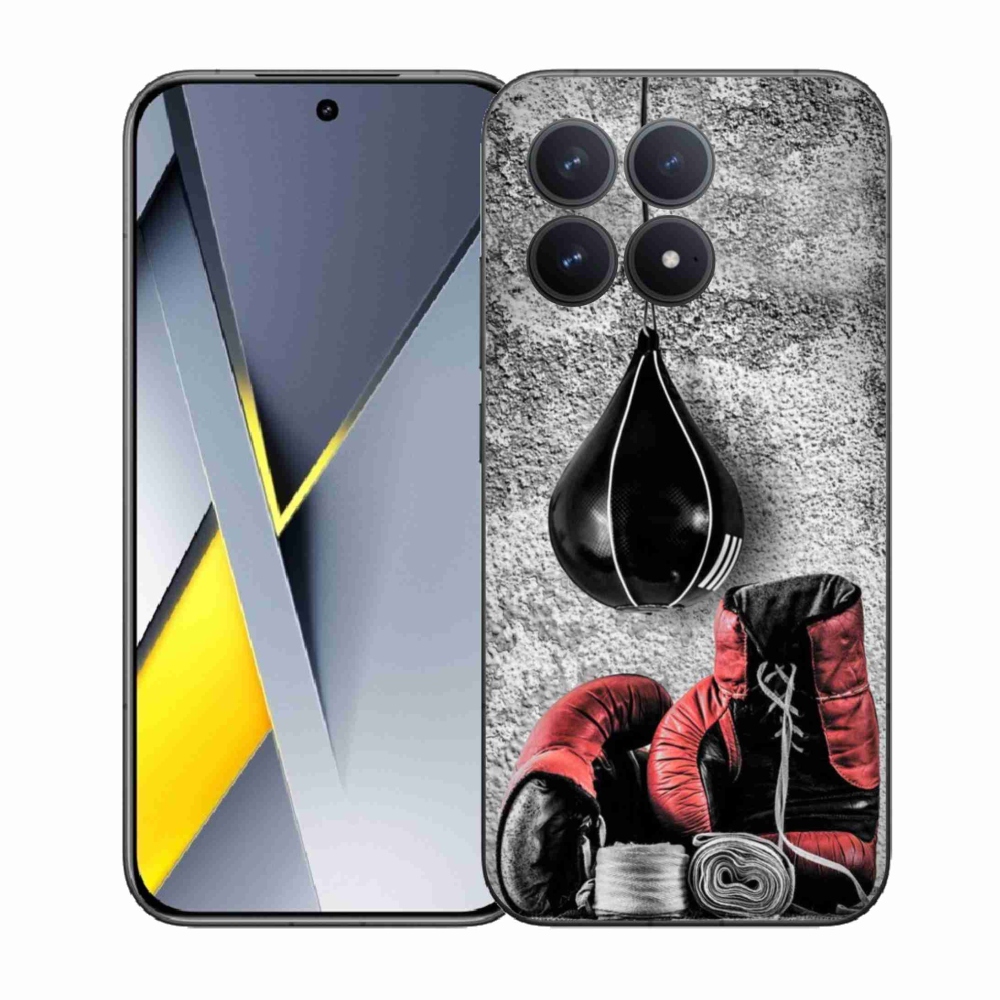 Gelový kryt mmCase na Xiaomi Poco F8 Pro - boxovací pytel a rukavice