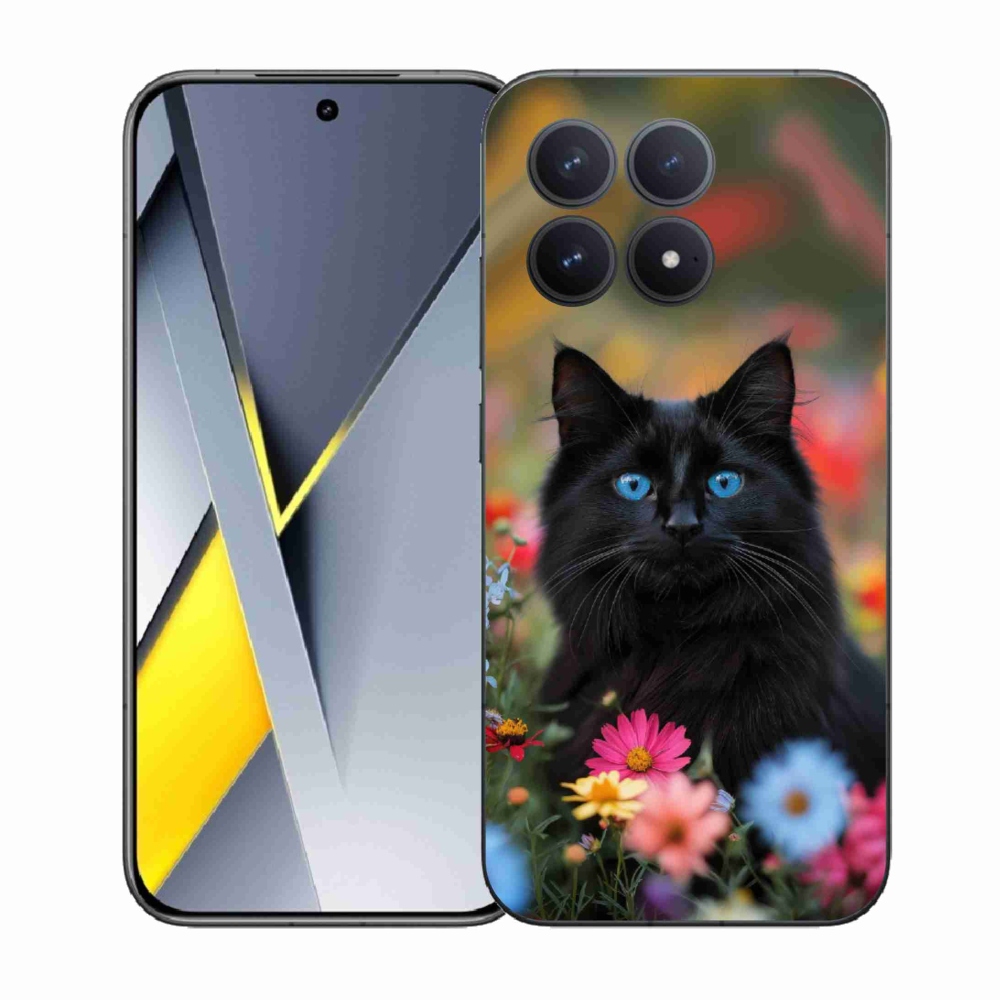 Gelový kryt mmCase na Xiaomi Poco F8 Pro - černé kotě 4