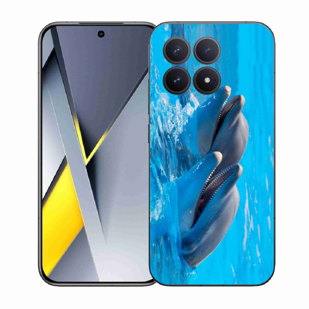 Gelový kryt mmCase na Xiaomi Poco F8 Pro - delfíni