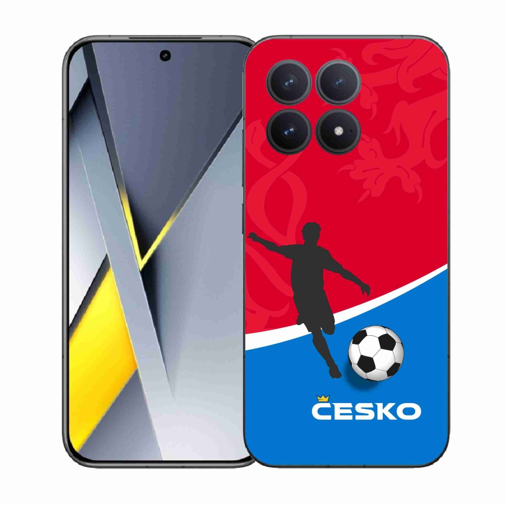 Gelový kryt mmCase na Xiaomi Poco F8 Pro - fotbal Česko