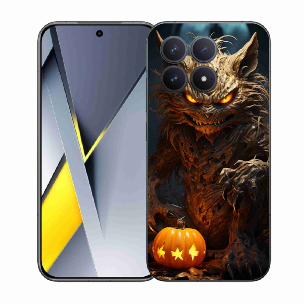 Gelový kryt mmCase na Xiaomi Poco F8 Pro - halloweenská příšera