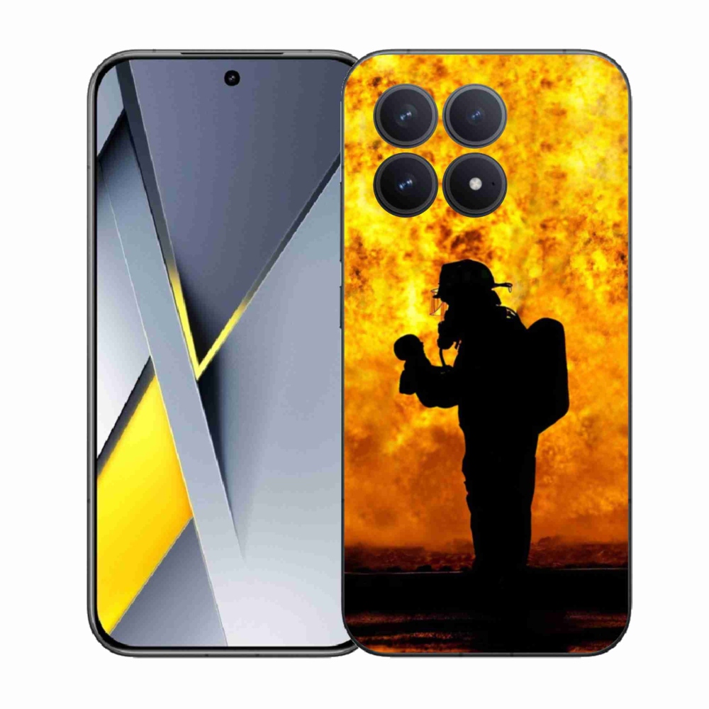 Gelový kryt mmCase na Xiaomi Poco F8 Pro - hasič