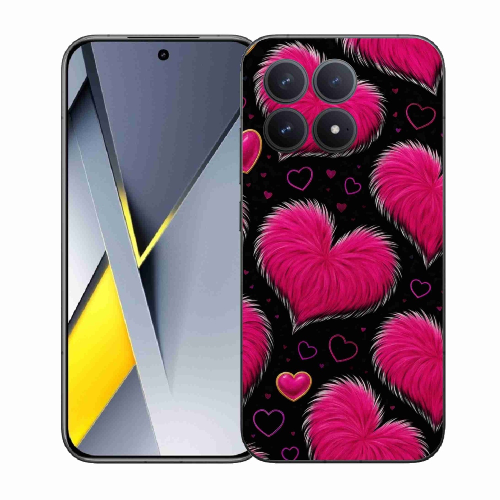Gelový kryt mmCase na Xiaomi Poco F8 Pro - hebká srdce