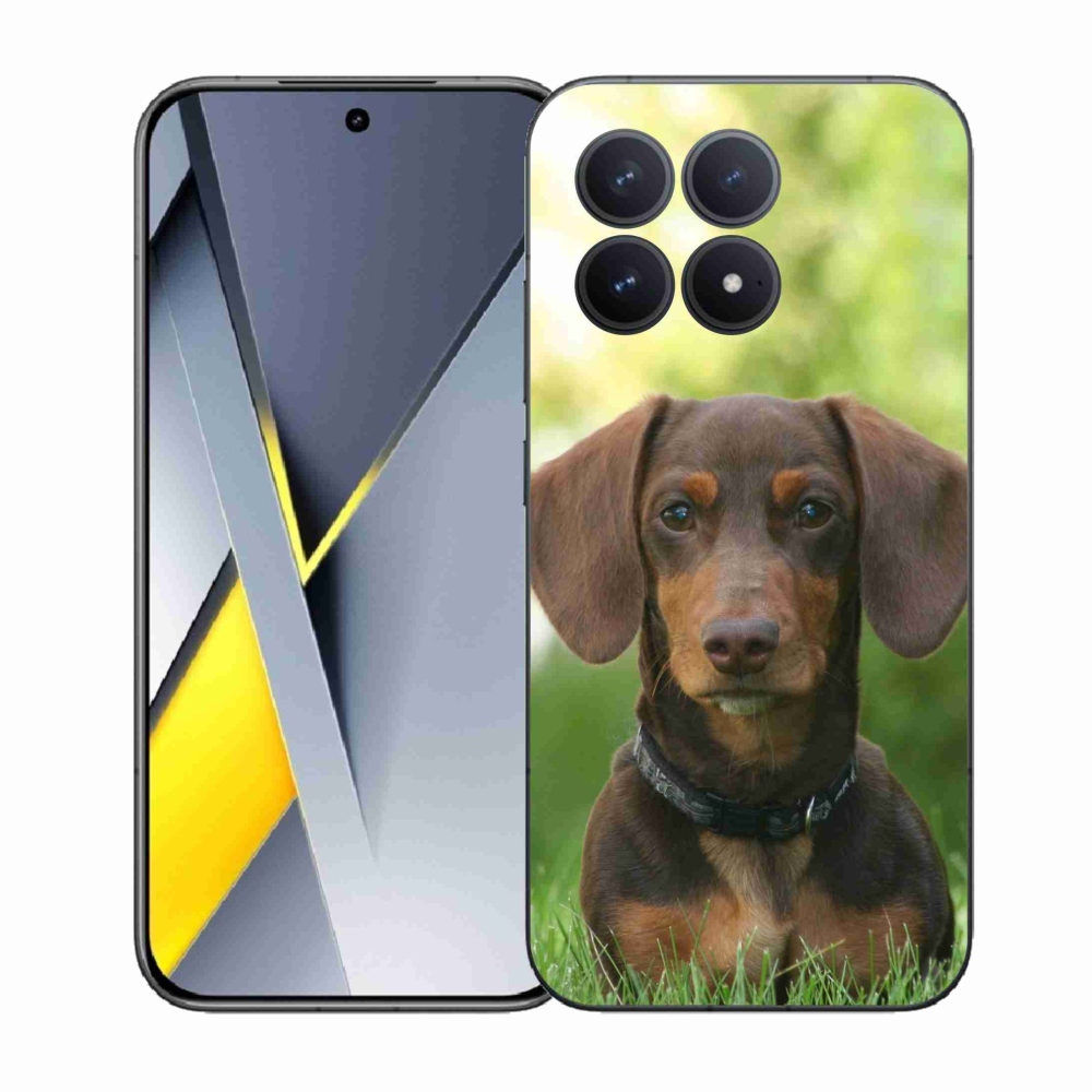 Gelový kryt mmCase na Xiaomi Poco F8 Pro - hnědý jezevčík