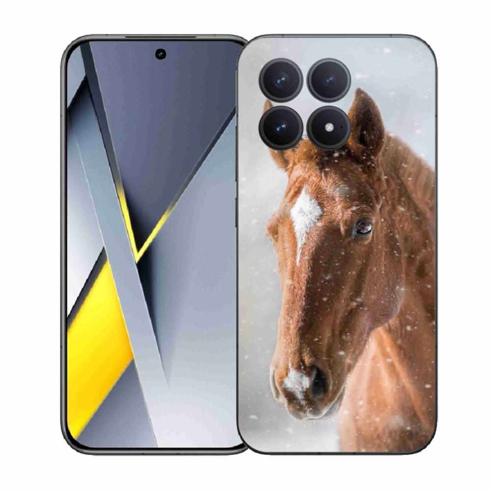 Gelový kryt mmCase na Xiaomi Poco F8 Pro - hnědý kůň 2