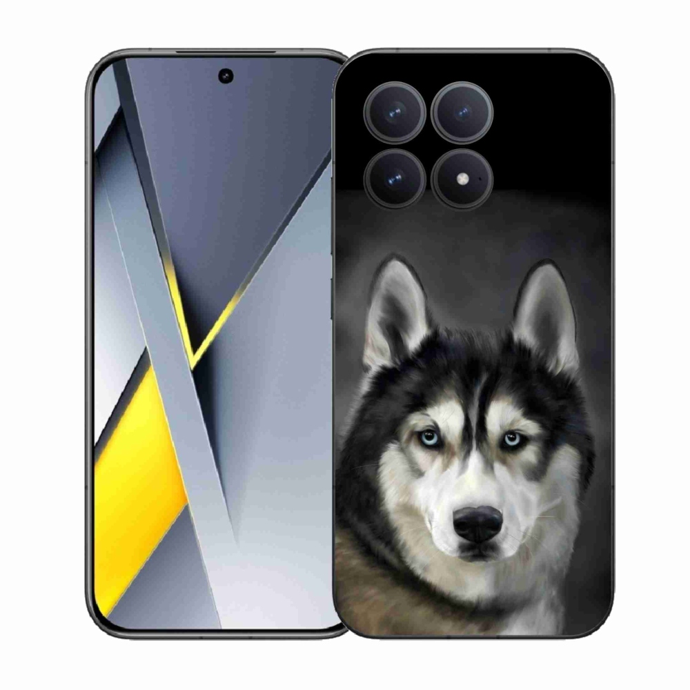 Gelový kryt mmCase na Xiaomi Poco F8 Pro - husky