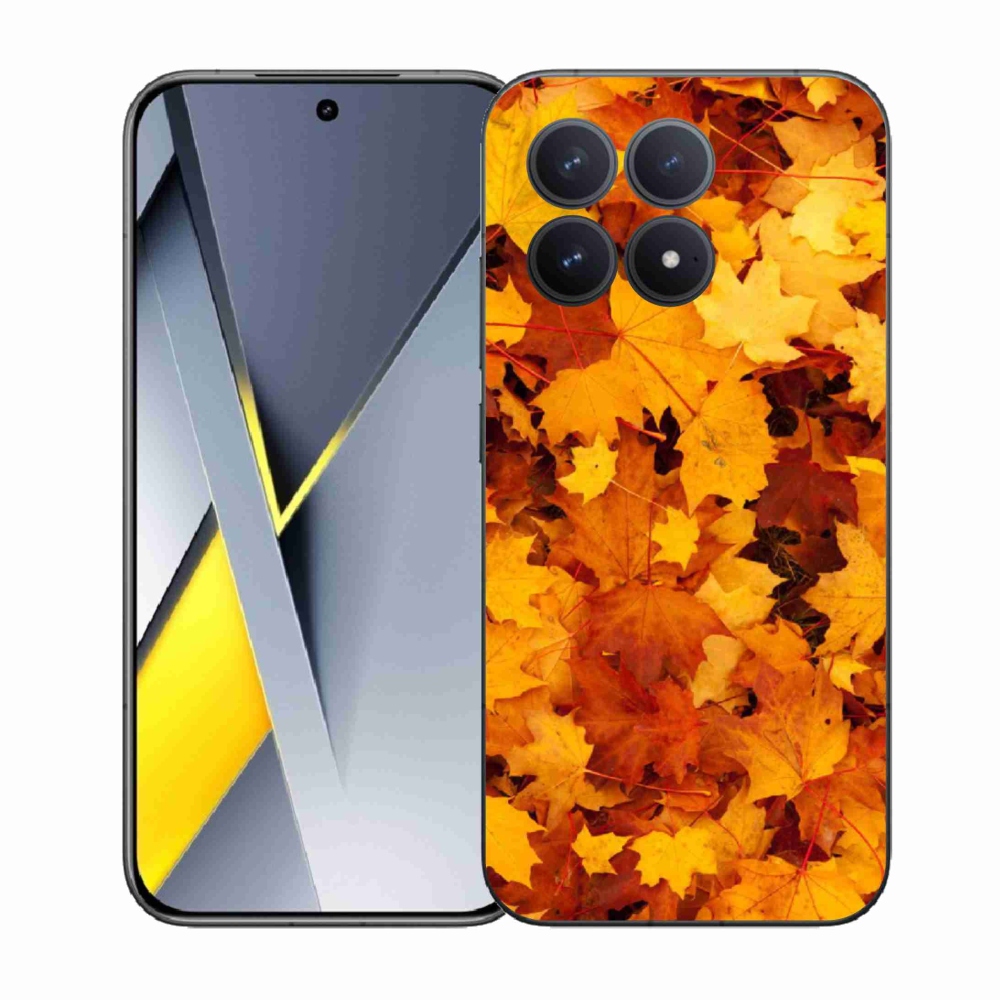 Gelový kryt mmCase na Xiaomi Poco F8 Pro - javorové listy