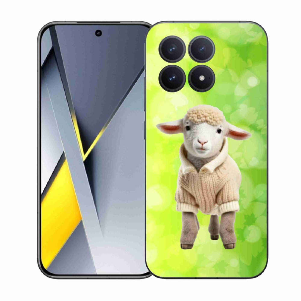 Gelový kryt mmCase na Xiaomi Poco F8 Pro - jehně ve svetru